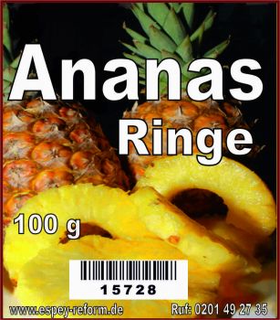 Ananas-ringe 100 g